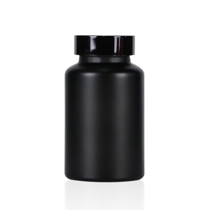 High Quality Frosted Wide Mouth Glass Health Care Bottles Packaging Medicine Pill Capsule Vitamin Bottle