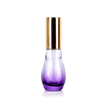 Spray Clear Glass Perfume Bottle with Colorful UV plastic Cap